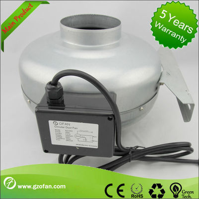 Stainless Steel Blade 125mm AC Exhaust Inline Duct Fan For Industrial And Farm