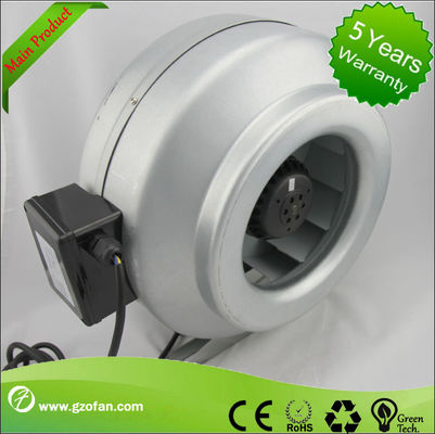 Galvanised Sheet Steel Inline Circular Duct Fan Class F Low Noise Air Duct Booster Fan